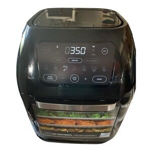 Chefman 10 Qt Air Fryer+ Rotisserie Dehydrator Oven Black New Open Box